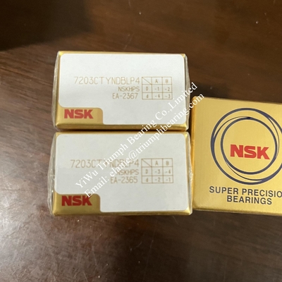 NSK  High Precision Angular contact ball bearing  7203CTYNDBLP4