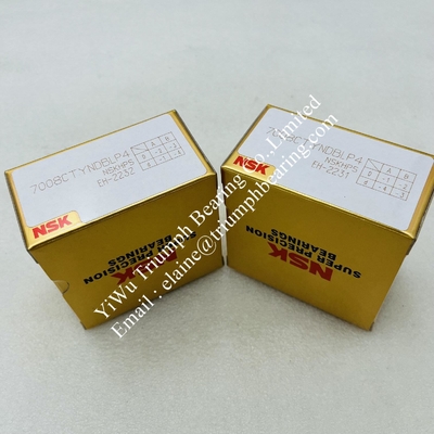 NSK Precision angular contact ball bearing 7008CTYNDBLP4 (One set of 2pcs )
