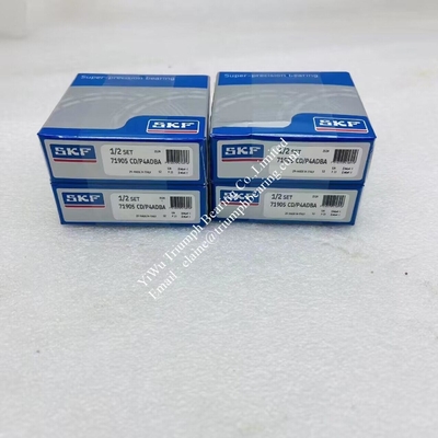 Matched set of two super-precision, high-capacity, D design, single row angular contact ball bearings  71905 CD/P4ADBA