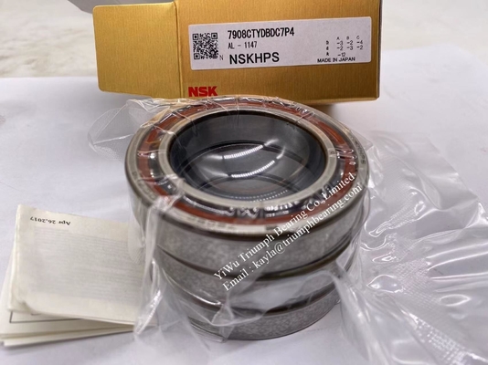 NSK High Precision Spindle Bearing  , one set of 2 pcs , 7907CTYNDBLP4 ,   7908CTYDBDC7P4