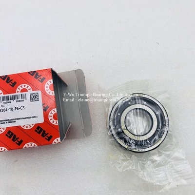 High precision  FAG  Deep Groove Ball Bearings   6204-TB-P6-C3 ,6204